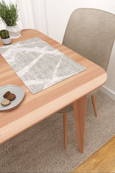 Mirinda #3J von Lysel - Platzdeckchen in Graubeige