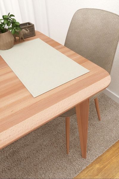 Mazapil #3J von Lysel - Platzdeckchen in beigegrau