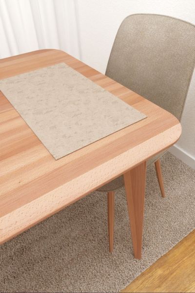 Rosebud #3J von Lysel - Platzdeckchen in beige