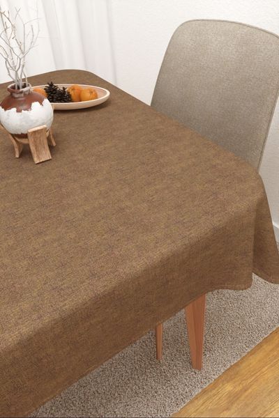 Balancan  #3J von Lysel - Tischdecke eckig in braunbeige