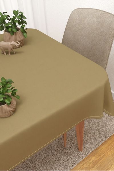 Milot #3J von Lysel - Tischdecke eckig in graubeige