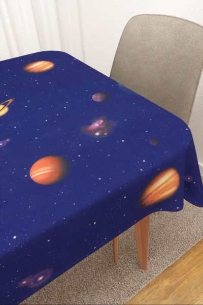Tjrnes #3J von Lysel - Tischdecke eckig in brillantblau