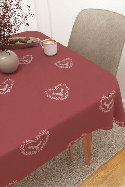 Zahora #3J von Lysel - Tischdecke eckig in rot