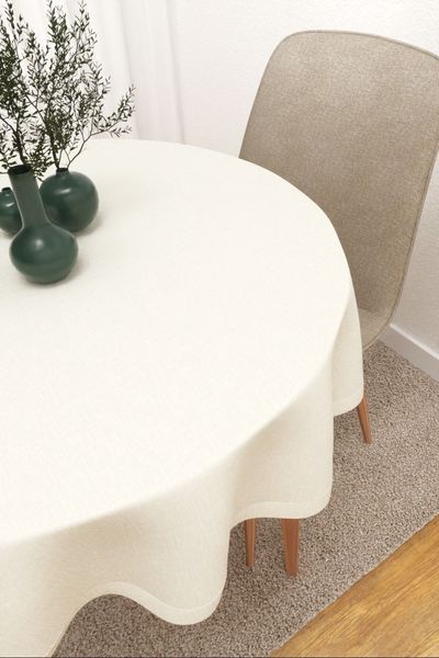 Bavicora  #3J von Lysel - Tischdecke rund in perlweiß