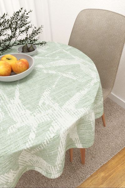 Mirinda #3J von Lysel - Tischdecke rund in Lindgrün