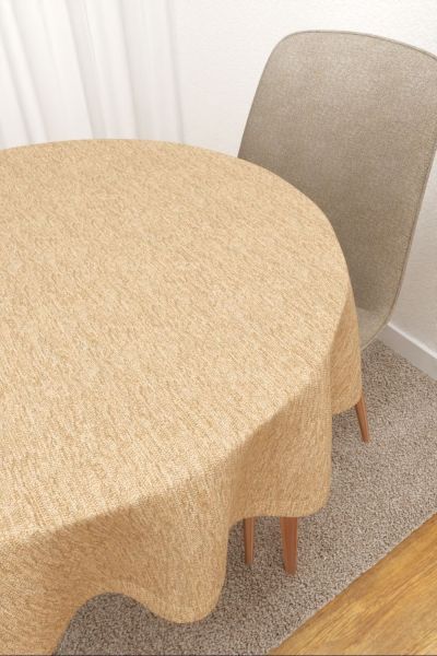 Mazatlan #3J von Lysel - Tischdecke rund in beige