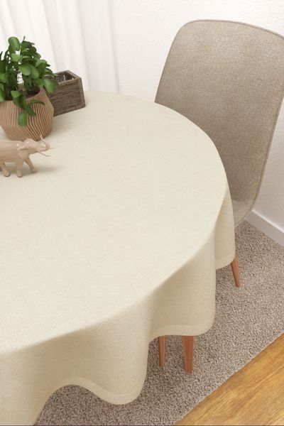 Matamoros  #3J von Lysel - Tischdecke rund in beige