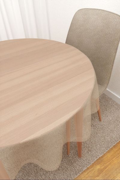 Santani #3J von Lysel - Tischdecke rund in beige