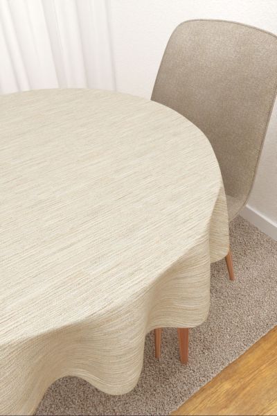 Tijuana  #3J von Lysel - Tischdecke rund in beige