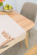 ecru Vorschau Alegia #1W Plauener Spitze® - Tischläufer in Weiß ecru