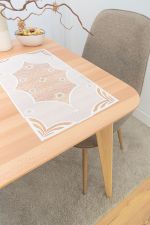 ecru-gold Vorschau Schneemagie #1W Plauener Spitze® - Deckchen in Gold ecru-gold