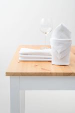 weiß Vorschau Punktdesign #2M von Lysel - SET Damastservietten weiß