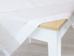 natur Vorschau Quadratische Mitteldecke Leinentraum 85x85 #1W natur