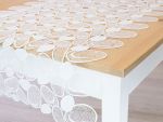 ecru-weiß Vorschau Tischläufer Kieselbett 50x96 #0U ecru-weiß