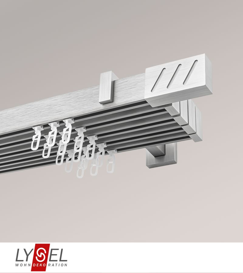 Lysel - SET Coral 480cm Multitrger 2-Lauf mit Endstcke Lines in Silber