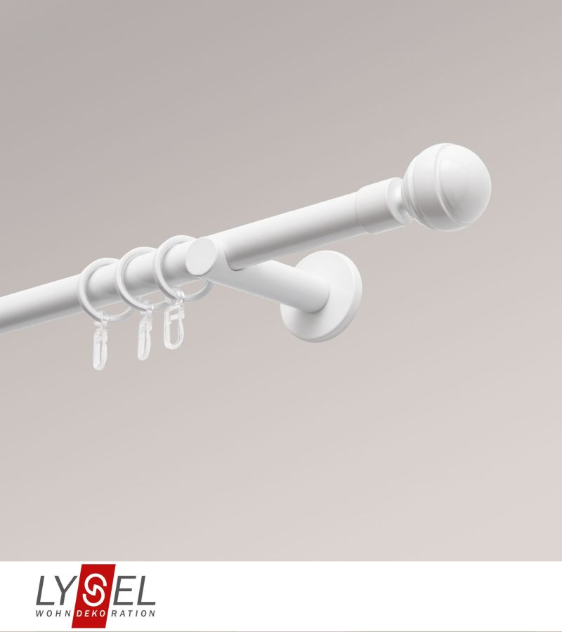 Lysel - SET Opal 160cm Trger offen mit Endstcke Kugel in Wei