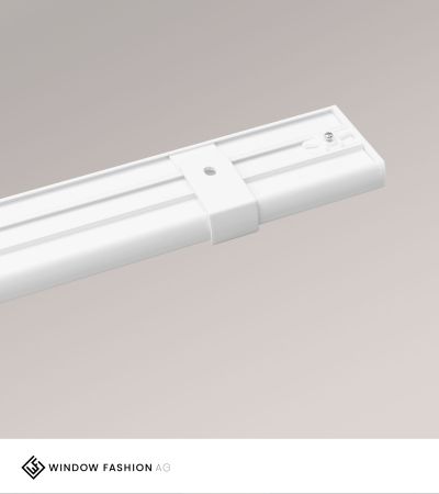 SET Vorhangschiene 115cm mit 3 Innenlufen fr Deckenmontage in Wei