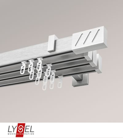 Lysel - SET Coral 160cm Multitrger 2-Lauf mit Endstcke Lines in Silber