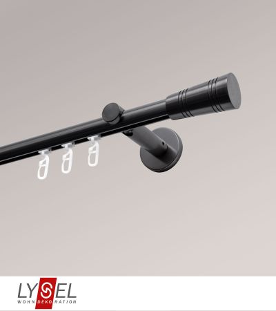 Lysel - SET Opal Innenlauf 160cm Träger offen mit Endstücke Cone in Titan