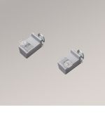 grau Vorschau SET - Klemmträger Decomatic mit Spannschuhplättchen #1W grau