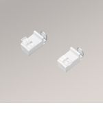 weiß Vorschau SET - Klemmträger Decomatic mit Spannschuhplättchen #1W weiß