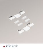weiß Vorschau SET - Spannschuhe mit Abdeckkappen und Bediengriffen LYSEL HOME #1W weiß