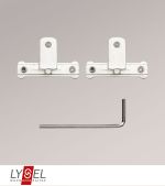 silber Vorschau Lysel - 1 Paar Kreuzadapter für Universalträger #1W silber