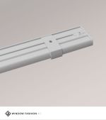 grau Vorschau SET Vorhangschiene 115cm mit 3 Innenläufen für Deckenmontage in Weiß #1W grau