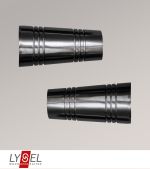 titan Vorschau Lysel - 1 Paar Endstücke Cone für Opal-Stangen #1W titan