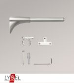 edelstahl-optik Vorschau Lysel - Universalträger für Topaz-Stangen 1- und 2-Lauf #1W edelstahl-optik