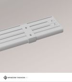 grau Vorschau SET Vorhangschiene 115cm mit 4 Innenläufen für Deckenmontage in Weiß #1W grau