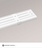 weiß Vorschau SET Vorhangschiene 115cm mit 4 Innenläufen für Deckenmontage in Weiß #1W weiß