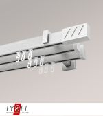silber Vorschau Lysel - SET Coral 160cm Multiträger 3-Lauf mit Endstücke Lines in Silber #1W silber