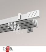 Vorschau Lysel - SET Coral 160cm Multitrger 4-Lauf mit Endstcke Lines in Silber #1W silber