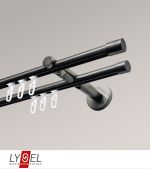 titan Vorschau Lysel - SET Opal Innenlauf 160cm 2 Lauf Doppel-Kombiträger offen mit Endstücke Zylinder in titan #1W titan