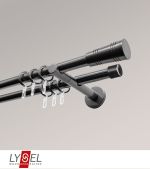 titan Vorschau Lysel - SET Opal 640cm Doppel-Kombiträger offen 2-Lauf mit Endstücke Cone in Titan #1W titan