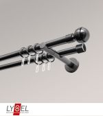 titan Vorschau Lysel - SET Opal 160cm Doppel-Kombiträger offen 2-Lauf mit Endstücke Kugel in Weiß #1W titan