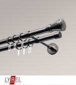 titan Vorschau Lysel - SET Opal 160cm Doppelträger geschlossen 2-Lauf mit Endstücke Konus in Bronze #1W titan