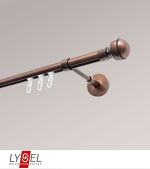 bronze Vorschau Lysel - SET Opal Innenlauf 160cm Träger geschlossen mit Endstücke Kugel in Bronze #1W bronze