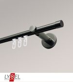 titan Vorschau Lysel - SET Opal Innenlauf 160cm Träger offen mit Endstücke Kappe in Edelstahl-Optik #1W titan