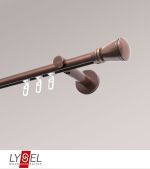 bronze Vorschau Lysel - SET Opal Innenlauf 160cm Träger offen mit Endstücke Konus in Bronze #1W bronze