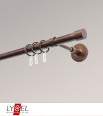 bronze Vorschau Lysel - SET Opal 160cm Träger geschlossen mit Endstücke Kappe in Weiß #1W bronze