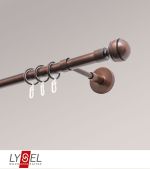 bronze Vorschau Lysel - SET Opal 160cm Träger geschlossen mit Endstücke Kugel in Bronze #1W bronze