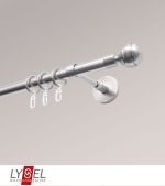 edelstahl-optik Vorschau Lysel - SET Opal 160cm Träger geschlossen mit Endstücke Kugel in Bronze #1W edelstahl-optik