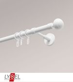 weiß Vorschau Lysel - SET Opal 160cm Träger geschlossen mit Endstücke Kugel in Bronze #1W weiß