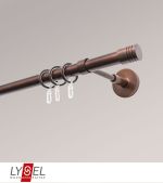 bronze Vorschau Lysel - SET Opal 160cm Träger geschlossen mit Endstücke Zylinder in Edelstahl-Optik #1W bronze