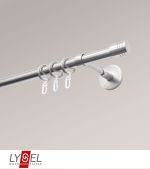 edelstahl-optik Vorschau Lysel - SET Opal 160cm Träger geschlossen mit Endstücke Zylinder in Edelstahl-Optik #1W edelstahl-optik
