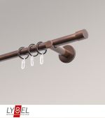 bronze Vorschau Lysel - SET Opal 160cm Träger offen mit Endstücke Kappe in Edelstahl-Optik #1W bronze