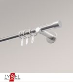 edelstahl-optik Vorschau Lysel - SET Opal 160cm Träger offen mit Endstücke Kappe in Edelstahl-Optik #1W edelstahl-optik