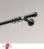 titan Vorschau Lysel - SET Opal 160cm Träger offen mit Endstücke Kappe in Edelstahl-Optik #1W titan
